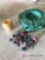 Rock ashtray/assorted rocks/ vase