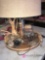 Western style table lamp 21 in tall
