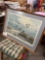 David Maass Pencil Signed Framed breaking in bluebills Picture