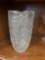 10in cut glass vase