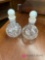 2- glass oil jars