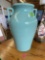 17 inch tall, pottery, vase and marked USA 155