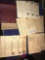 WWII Ration Stamps books 11- books with stamps & Leather ration stamps holder