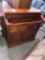 Vintage mastercraft wooden cabinet with 2- drawers 15 in x 39 in 38 in high