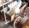 Vintage yard cart with fencing41 in long 25 in across