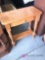 Wooden table with draw 24 in x 12 in & 28 in high