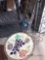 patio table with glass top plastic bottom metal decorative hanging plaque