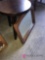 Wooden stool/wood framed hanging mirror 21 in x 14 in