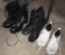 2- pair of boots 7 1/2 & pair tennis shoes size 6