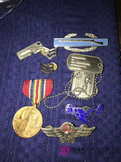 World War II metals/pins