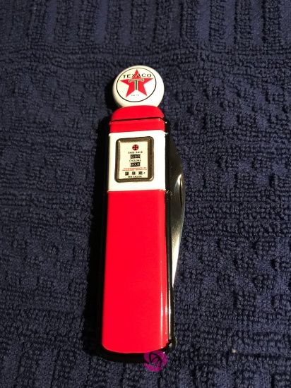 The Franklin Mint Texaco Gas Pump collector Knife