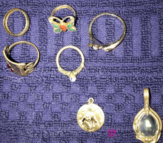 5- sterling rings/religious pendant sterling/sterling pendant