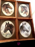 4- Horse pictures 11 in x 9 in