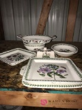 9- piecesBotanic garden Portmeirion dishes