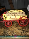 Santa Fe Brewery wooden wagon