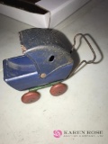Toy baby stroller wooden Wheels / top steel