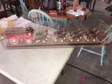 Vintage Budweiser plastic Clydesdales beer wagon in case no top