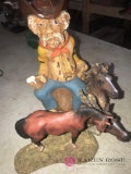 Cowboy figure/horse figures
