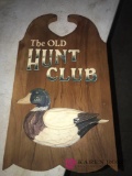The old hunt club wooden sign 19 in x 11 in