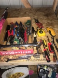 Box assorted tools sockets/screwdrivers/pliers