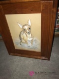 framed Chihuahua picture 14 in x 18 in