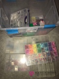 Box of assorted beads for bracelets / necklaces