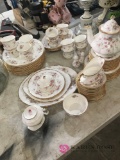 73 -Paragon bone china dinner dishes Victoriana rose