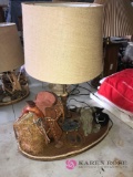 Western table lamp 23 in high