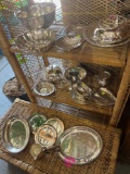 20- silver plated serving dishes