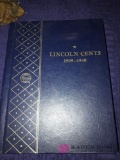 Lincoln cents 1909-1940 partially full book