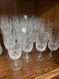 20- crystal wine glasses