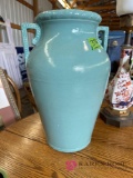17 inch tall, pottery, vase and marked USA 155