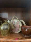 3- pottery items