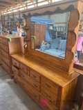 Basset Furniture dresser and mirror