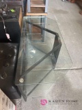 42x22 inch glass entertainment center