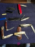 11- knives Buck/Dreizack Germany-Emil Olsson eskilstuna folding knife