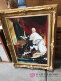Gold framed Canvas picture 31 in across 47 in high
