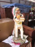 Universal statuary 1980 32 in high Indian figure
