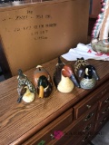 4- wooden ducks