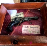 Civil War U.S. Dragon circa 1860 replica in display case
