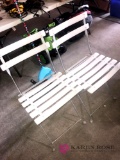2- metal/plastic folding chairs