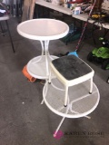 3- patio tables/stool