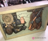 Western scene Shadowbox 12 in x 8 in
