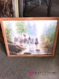 Signed civil war picture 21 in x 18 in