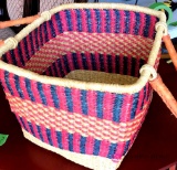Handmade basket by Akariba Moses the blessing basket projector