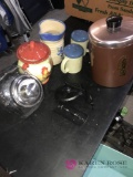 Canister set/apple peeler/salt/pepper