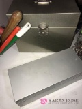 2- metal storage boxes