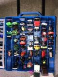 HotWheels carrying case & 85 HotWheels cars