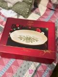 Lenox Holiday platter with box