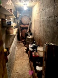 contents of room in basement barrels come along and more bring help to remove